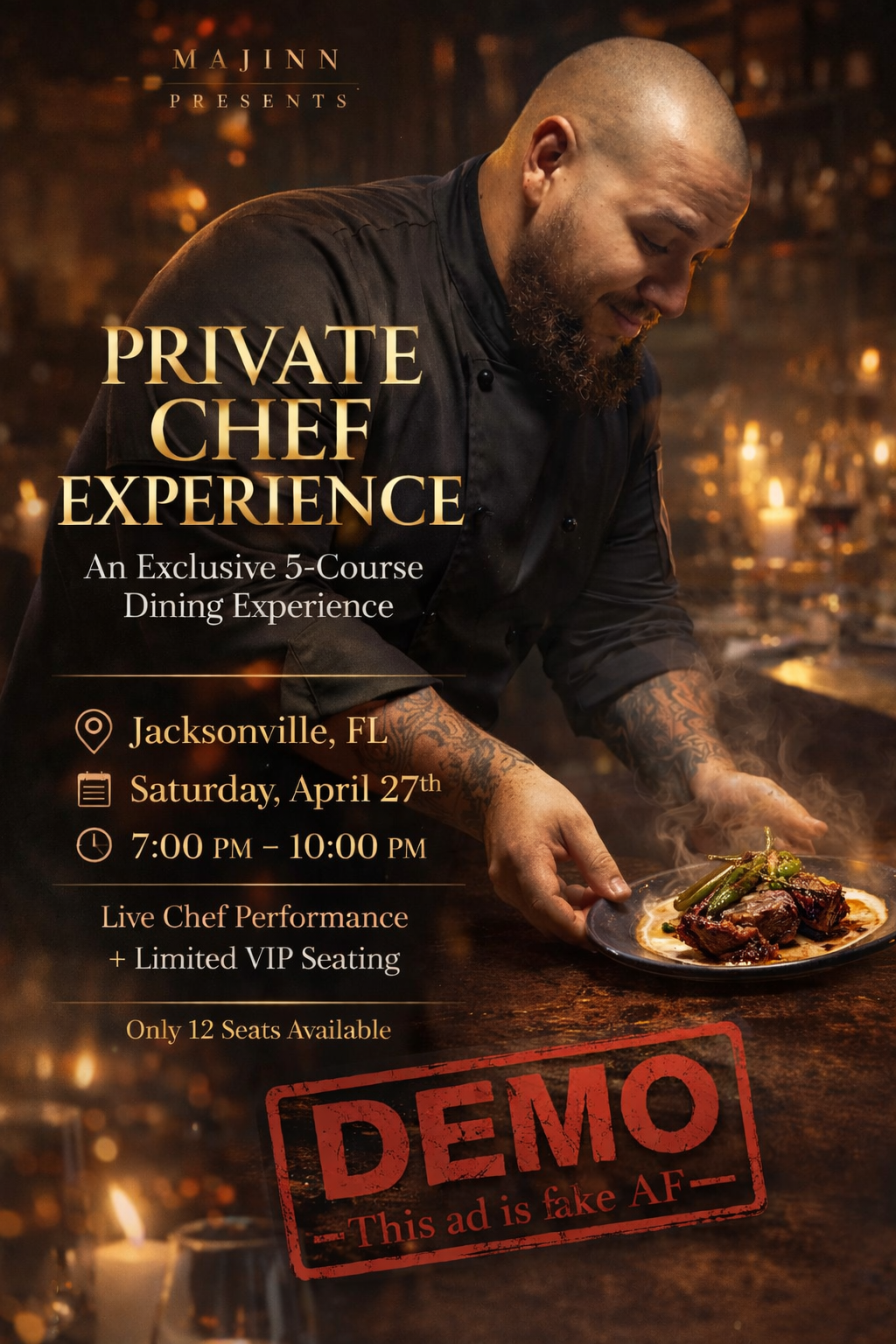 Flyer design — event announcement